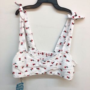 NWT FREE PEOPLE CHERRY BRALETTE